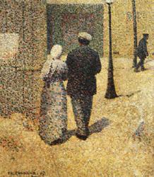 Charles Angrand Couple in the Street china oil painting image